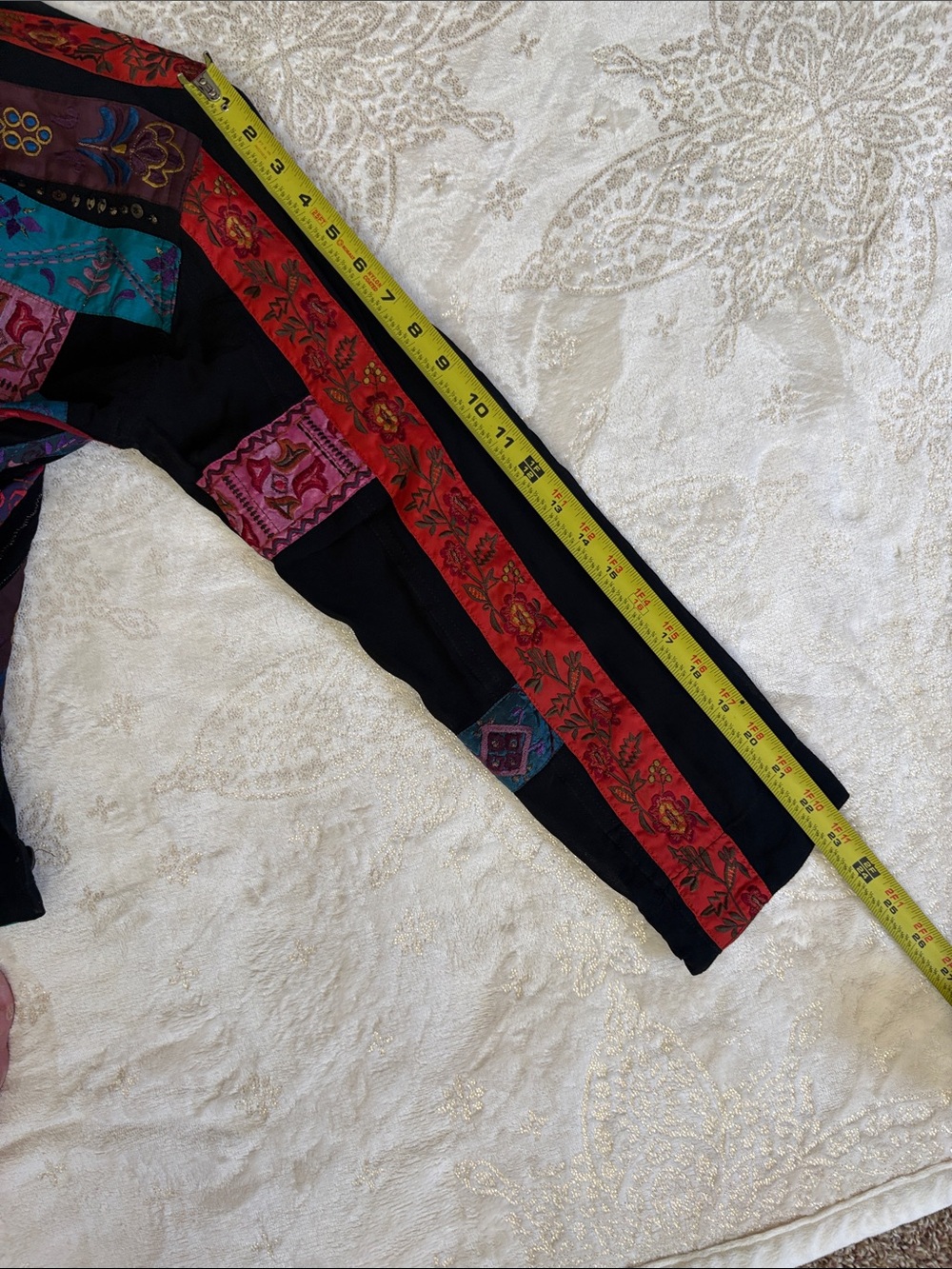Chico’s Colorblock Patchwork Button-Front Jacket - Multicolor - Picture 5 of 9